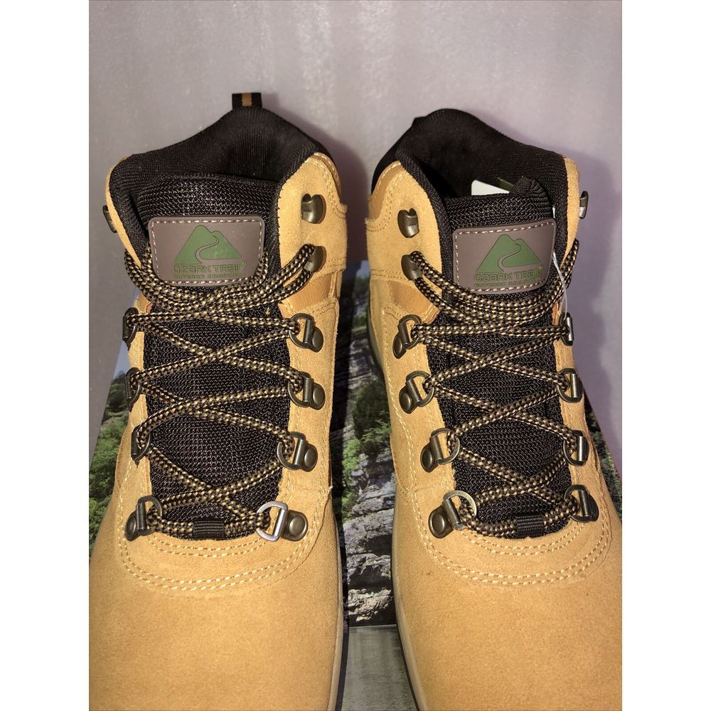 Ozark Trail M OT Free Edge Hiker Suede Wheat Boots Men's Size 13‎ Waterproof NEW - Picture 11 of 16
